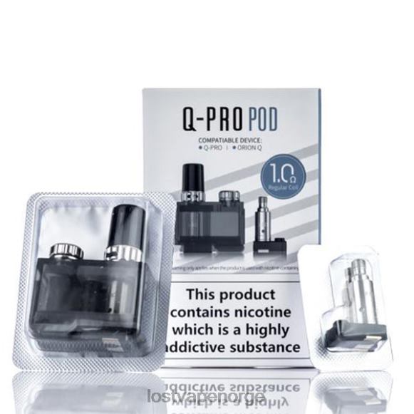 Lost Vape Orion q-pro podsett | 1 pod + 2 spoler 1.ohm spoler | Lost Vape Flavors Norge NHN0H405