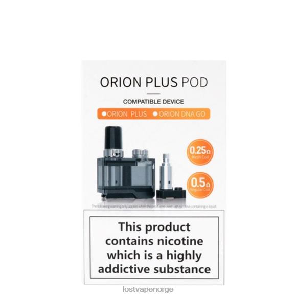 Lost Vape Orion pluss dna pod-kassettpakke | inkluderer 2 spoler regelmessig | Lost Vape Review Norge NHN0H407