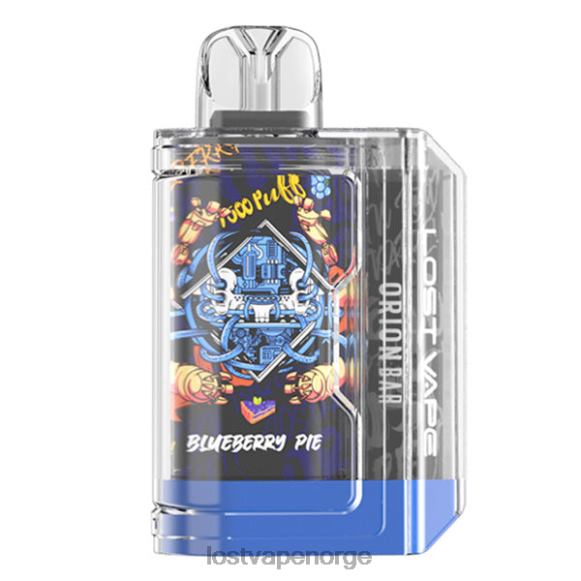 Lost Vape Orion engangsbar | 7500 puff | 18ml | 50 mg blåbærpai | Lost Vape Customer Service NHN0H63
