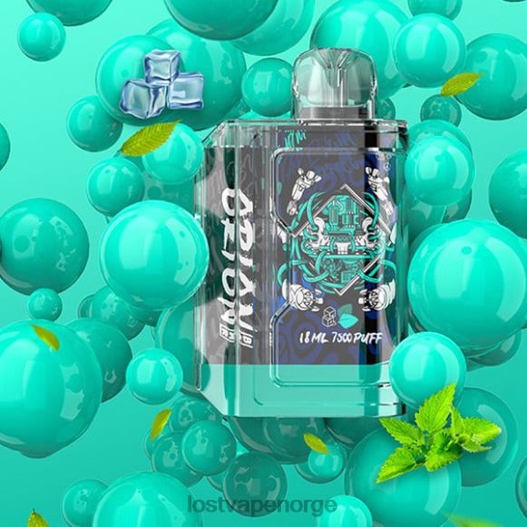 Lost Vape Orion engangsbar | 7500 puff | 18ml | 50 mg blå mynte | Lost Vape Norge NHN0H81