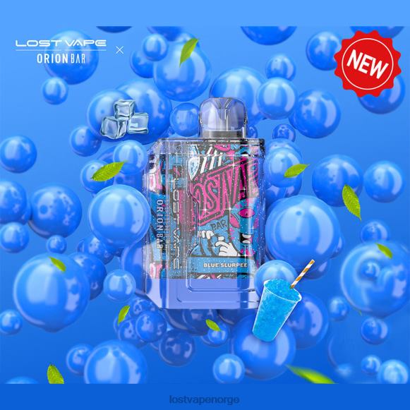 Lost Vape Orion engangsbar | 7500 puff | 18ml | 50 mg blå slurpee | Lost Vape Disposable NHN0H88
