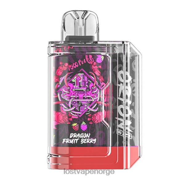Lost Vape Orion engangsbar | 7500 puff | 18ml | 50 mg dragefruktbær | Lost Vape Price Norge NHN0H64