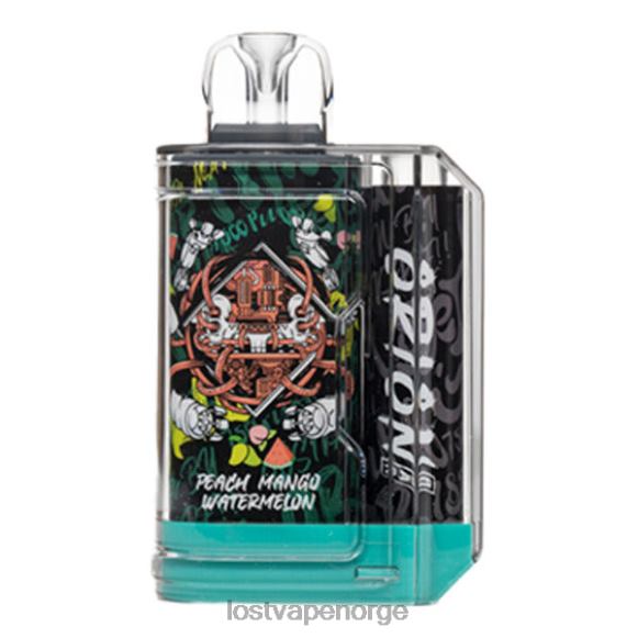 Lost Vape Orion engangsbar | 7500 puff | 18ml | 50 mg fersken mango vannmelon | Lost Vape Norge NHN0H61