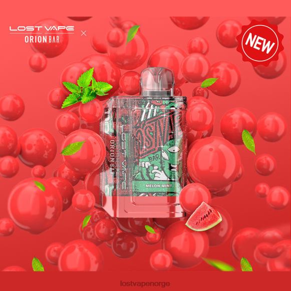 Lost Vape Orion engangsbar | 7500 puff | 18ml | 50 mg melon mynte | Lost Vape Pods Near Me NHN0H90