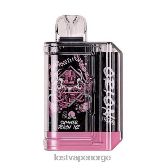 Lost Vape Orion engangsbar | 7500 puff | 18ml | 50 mg sommer fersken is | Lost Vape Review Norge NHN0H67