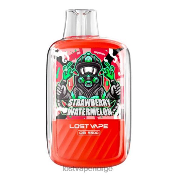 Lost Vape Orion ob5500 5500 puffs 14ml 50mg engangs jordbær vannmelon | Lost Vape Review Norge NHN0H107