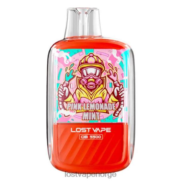 Lost Vape Orion ob5500 5500 puffs 14ml 50mg engangs rosa limonade mynte | Lost Vape Flavors Norge NHN0H105