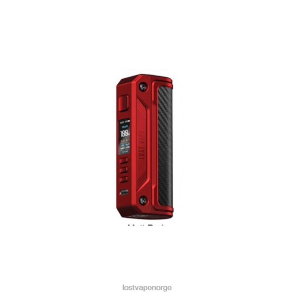 Lost Vape Thelema solo 100w mod matt rød/karbonfiber | Lost Vape Customer Service NHN0H253