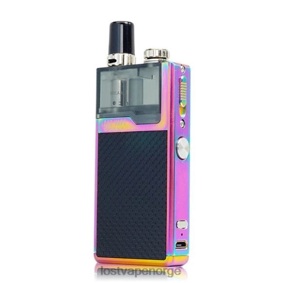 Lost Vape Quest orion q pod enhet komplett sett regnbue/svart vev | Lost Vape Review Norge NHN0H467