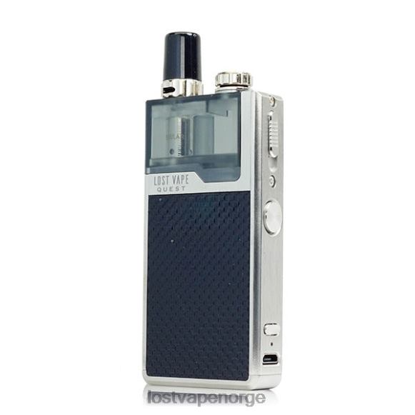 Lost Vape Quest orion q pod enhet komplett sett sølv/svart vev | Lost Vape Disposable NHN0H468