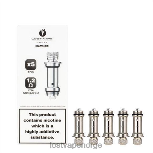 Lost Vape Lyra erstatningsspoler (5-pakning) vanlig spole 1,2ohm | Lost Vape Oslo NHN0H432