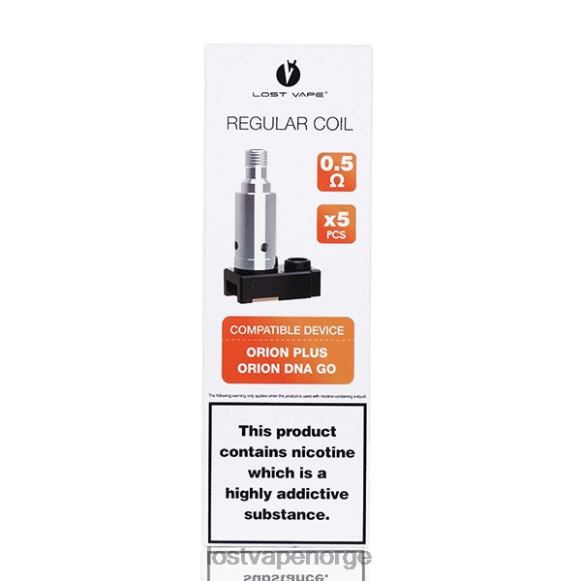 Lost Vape Orion pluss dna-erstatningsspoler (5-pakning) 0,25 ohm | Lost Vape Wholesale NHN0H36