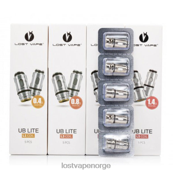Lost Vape UB lite spoler (5-pakning) l1 0,4 ohm | Lost Vape Flavors Norge NHN0H5
