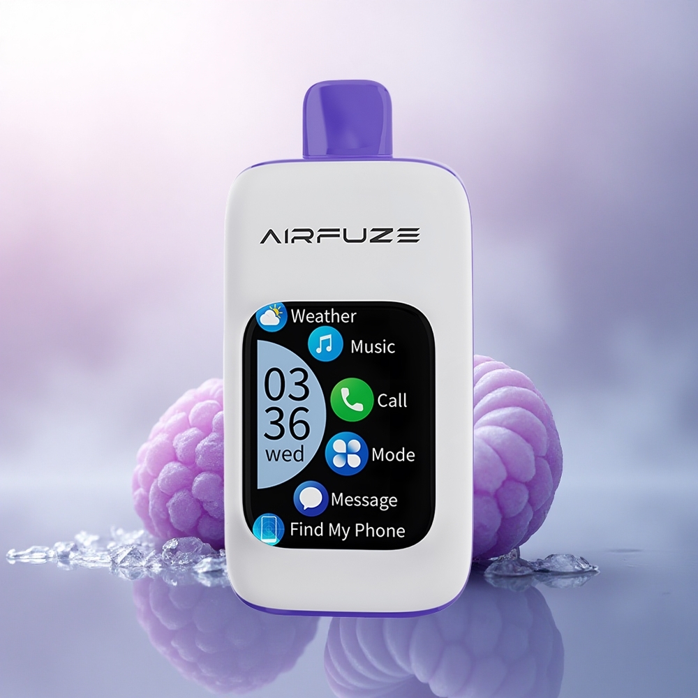 AirFuze Smart 30000 Puffs Blå Bringebær Is med 5% nikotin og 900mAh