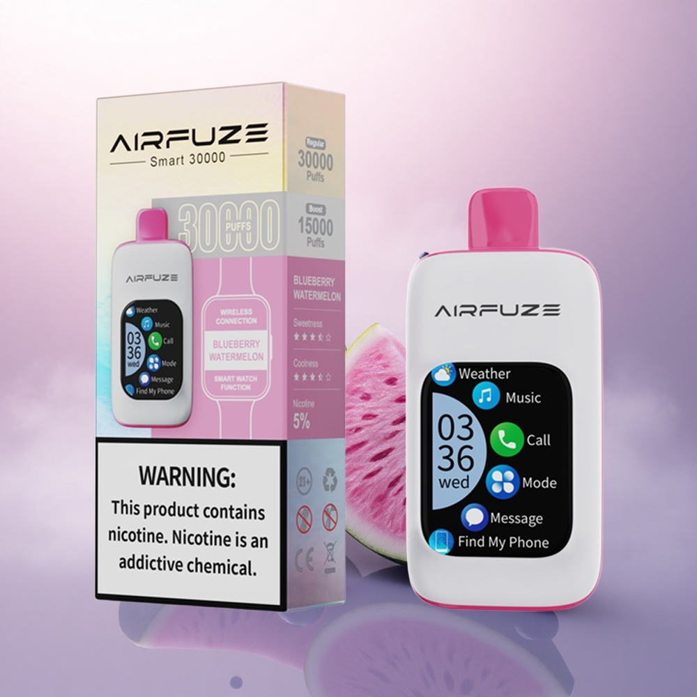 AirFuze Smart 30000 Puffs Blåbær Vannmelon 5% Nikotin 900mAh