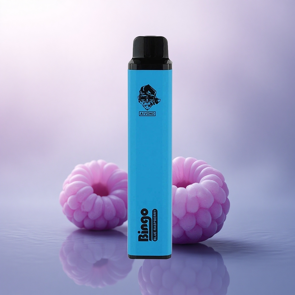 Aivono Aim Bingo 4000 Puffs Blå Bringebær 1000mAh 5% Nikotin