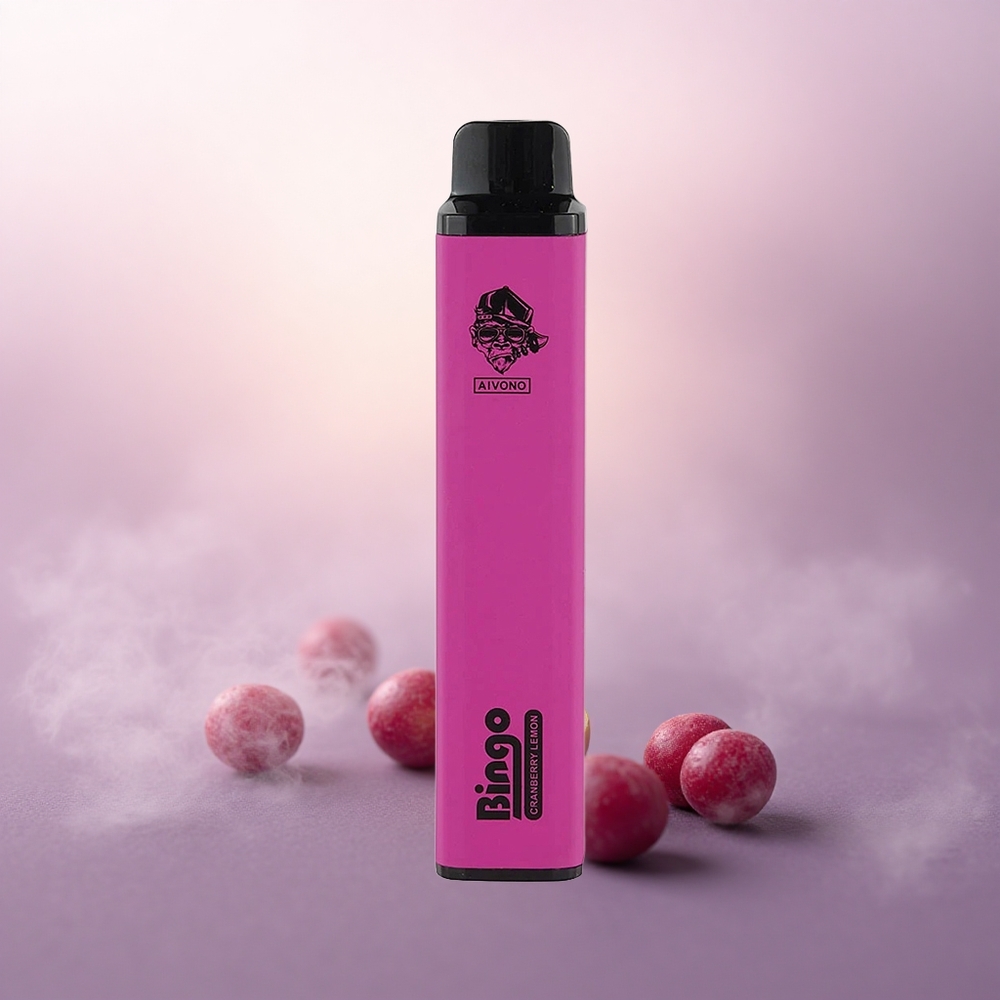 Aivono Aim Bingo 4000 Puffs Tranbær Sitron 1000mAh 5% nikotin