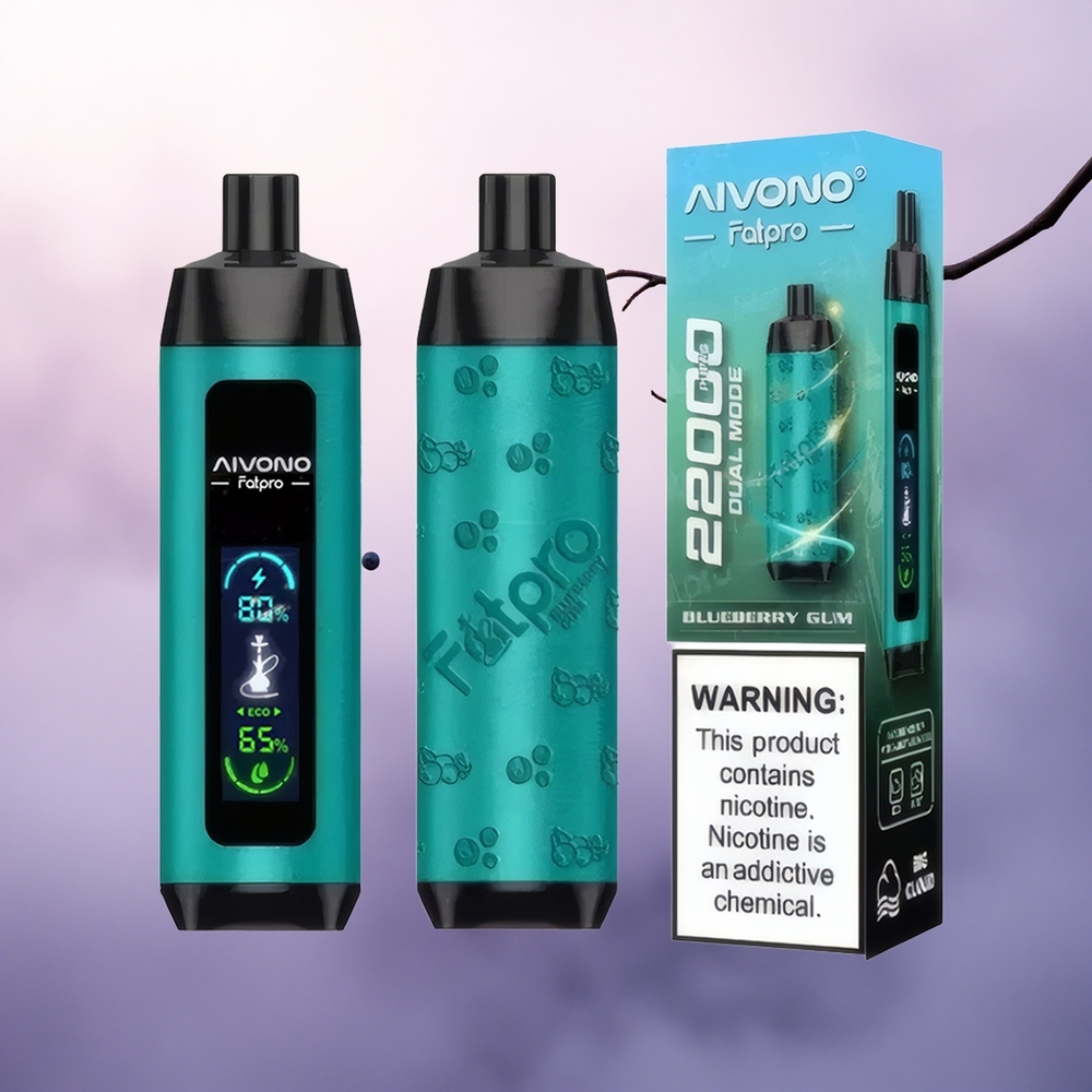 Aivono Aim Fatpro 22000 Puffs Blåbærkanon 600mAh 5% Nikotin