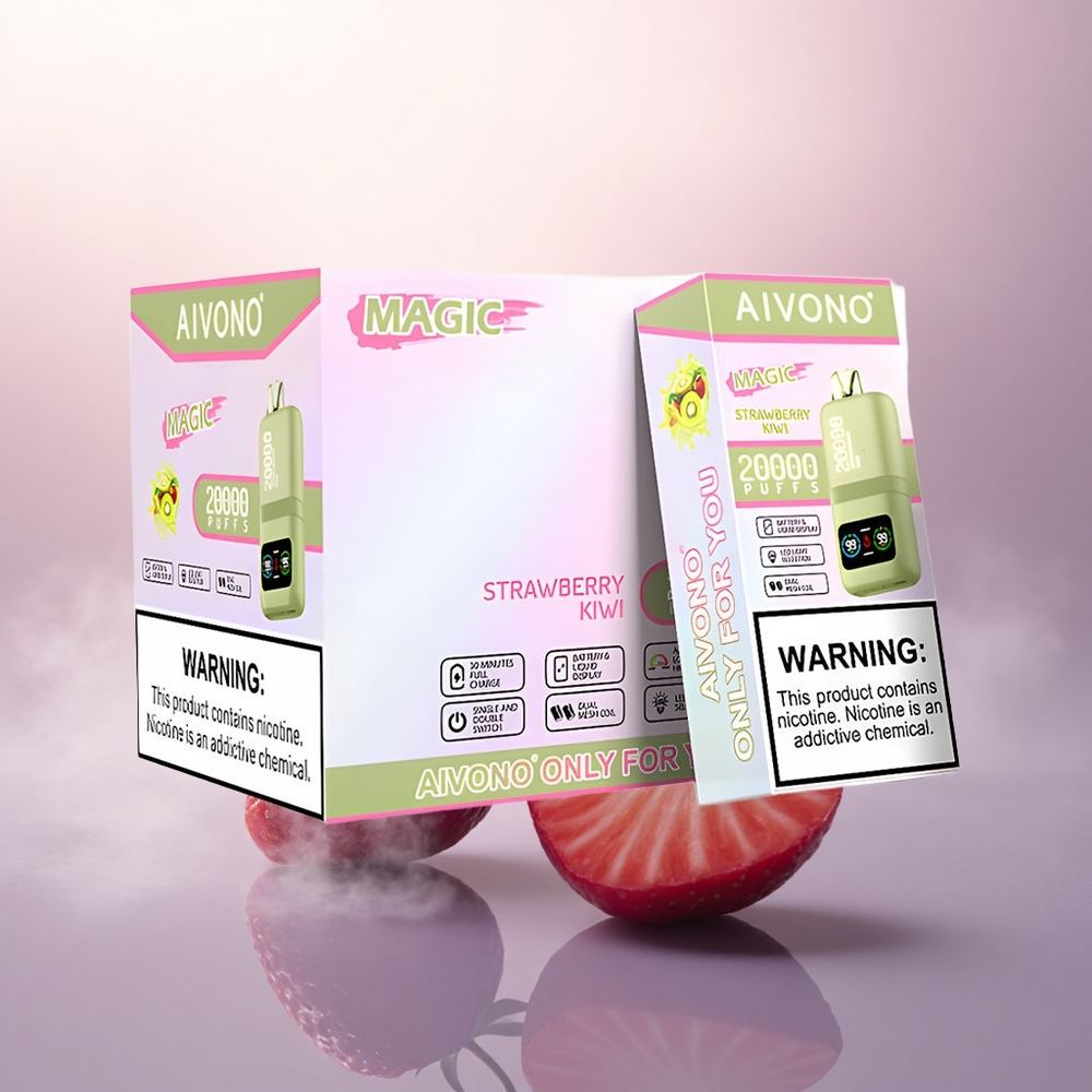 Aivono Aim Magic 20000 Puffs Jordbær Kiwi 5% Nikotin 600mAh
