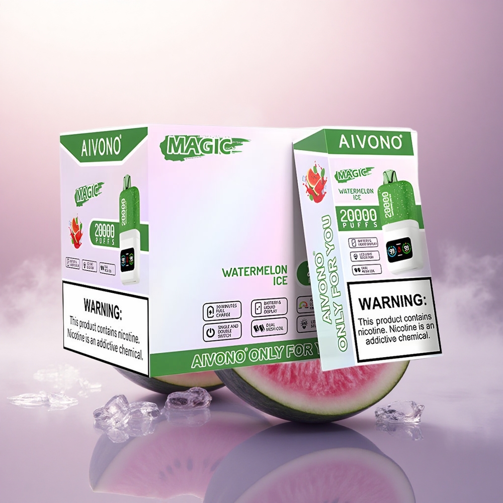 Aivono Aim Magic 20000 Puffs Vannmelon Is 5% Nikotin 600mAh