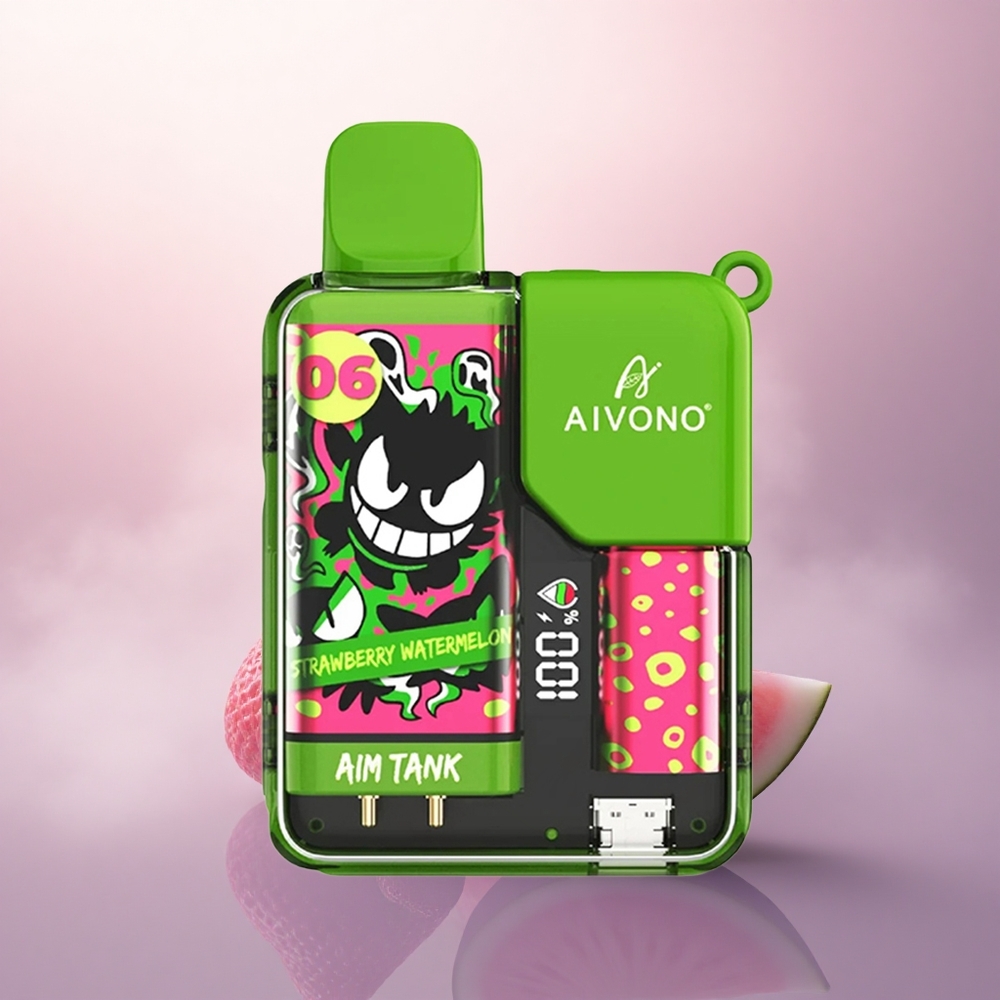Aivono Aim Tank 9500 Puffs Jordbær Vannmelon 650mAh 18ml