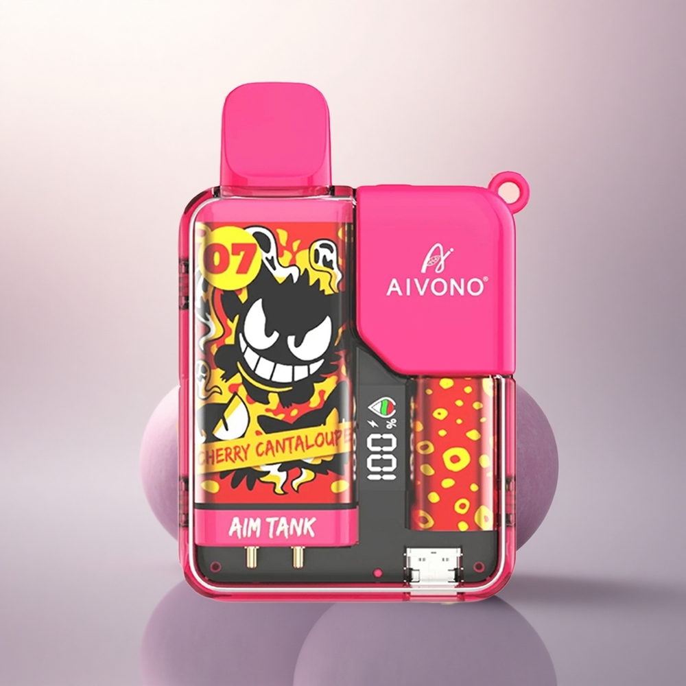 Aivono Aim Tank 9500 Puffs Kirsebær Cantaloupe 650mAh 3% Nikotin