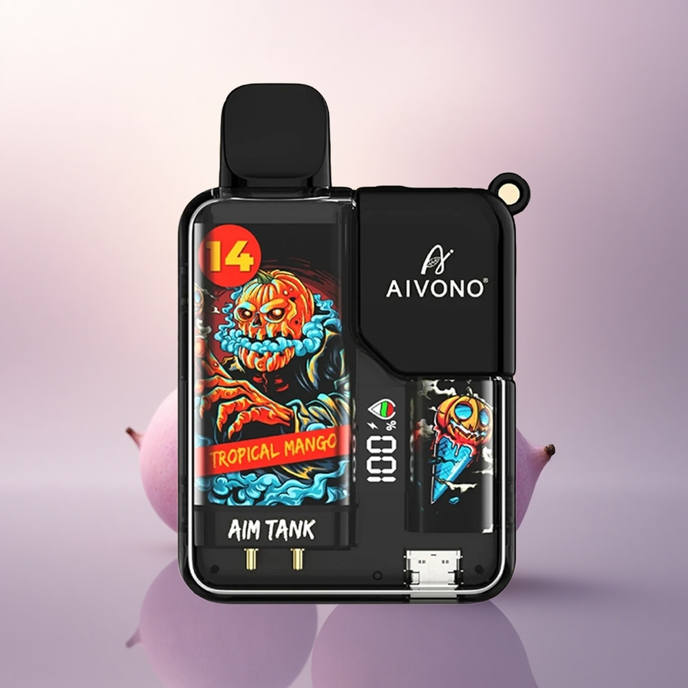 Aivono Aim Tank 9500 Puffs Tropisk Mango 650mAh 0% nikotin