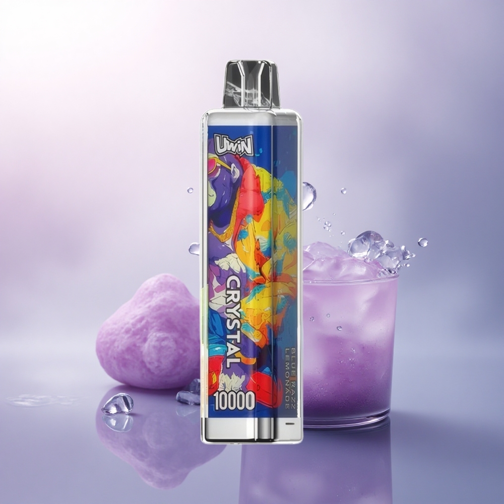 Uwin Crystal 10000 Puffs Blå Bringebær Sitronade 650mAh RGB