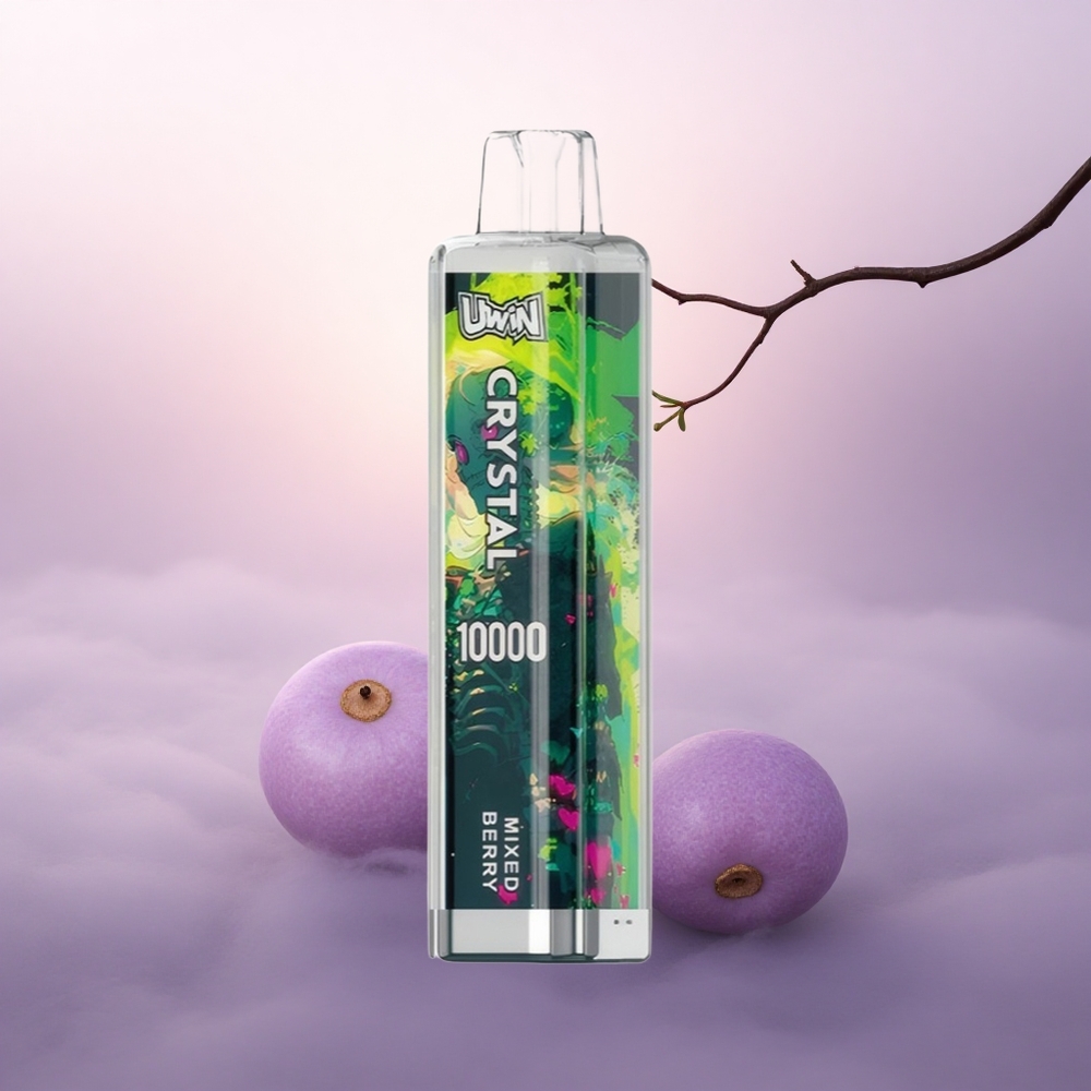 Uwin Crystal 10000 Puffs Blandet Bær 5% nikotin 650mAh RGB