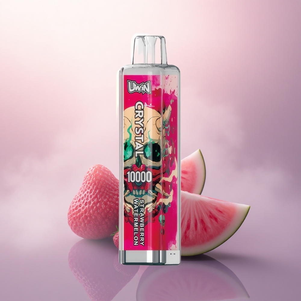 Uwin Crystal 10000 Puffs Jordbær Vannmelon RGB Lys 5% Nikotin 650mAh