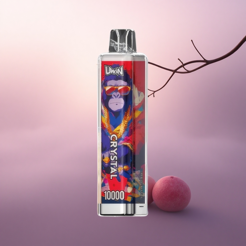 Uwin Crystal 10000 Puffs Rød Okse Lysende Krystall 18ml 650mAh 0.8 Ohm Mesh