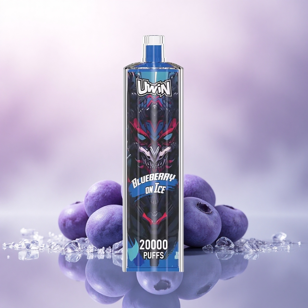 Uwin Shisha Hookah Crystal 20000 Puffs Blåbær På Is med 0% Nikotin og 650 mAh