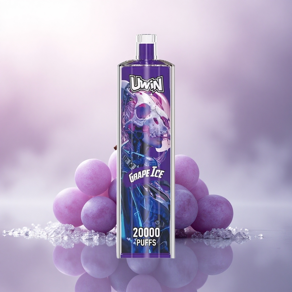 Uwin Shisha Hookah Crystal 20000 Puffs Druis Is 0% nikotin 650 mAh