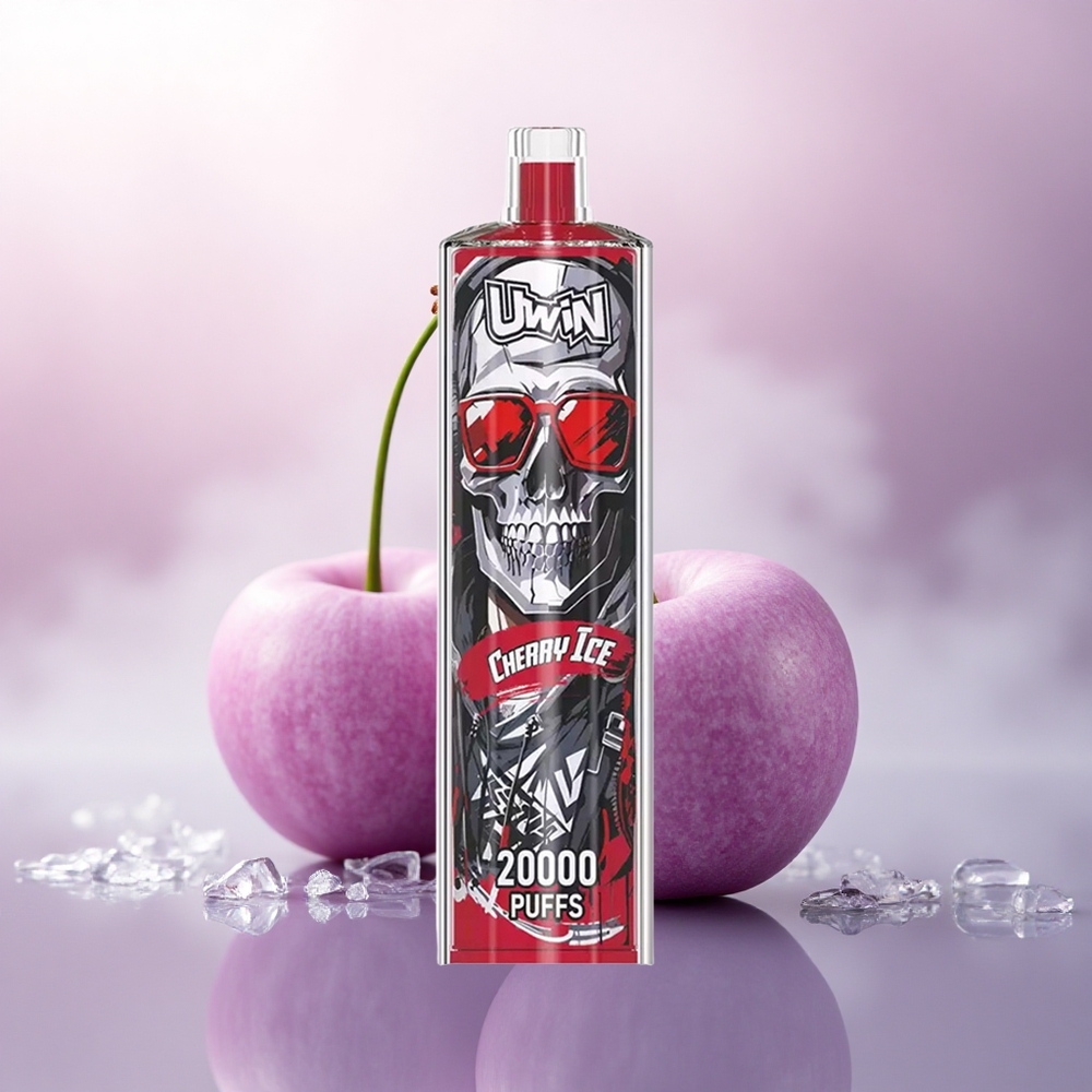 Uwin Shisha Hookah Crystal 20000 Puffs Kirsebær Is 22ml 650mAh