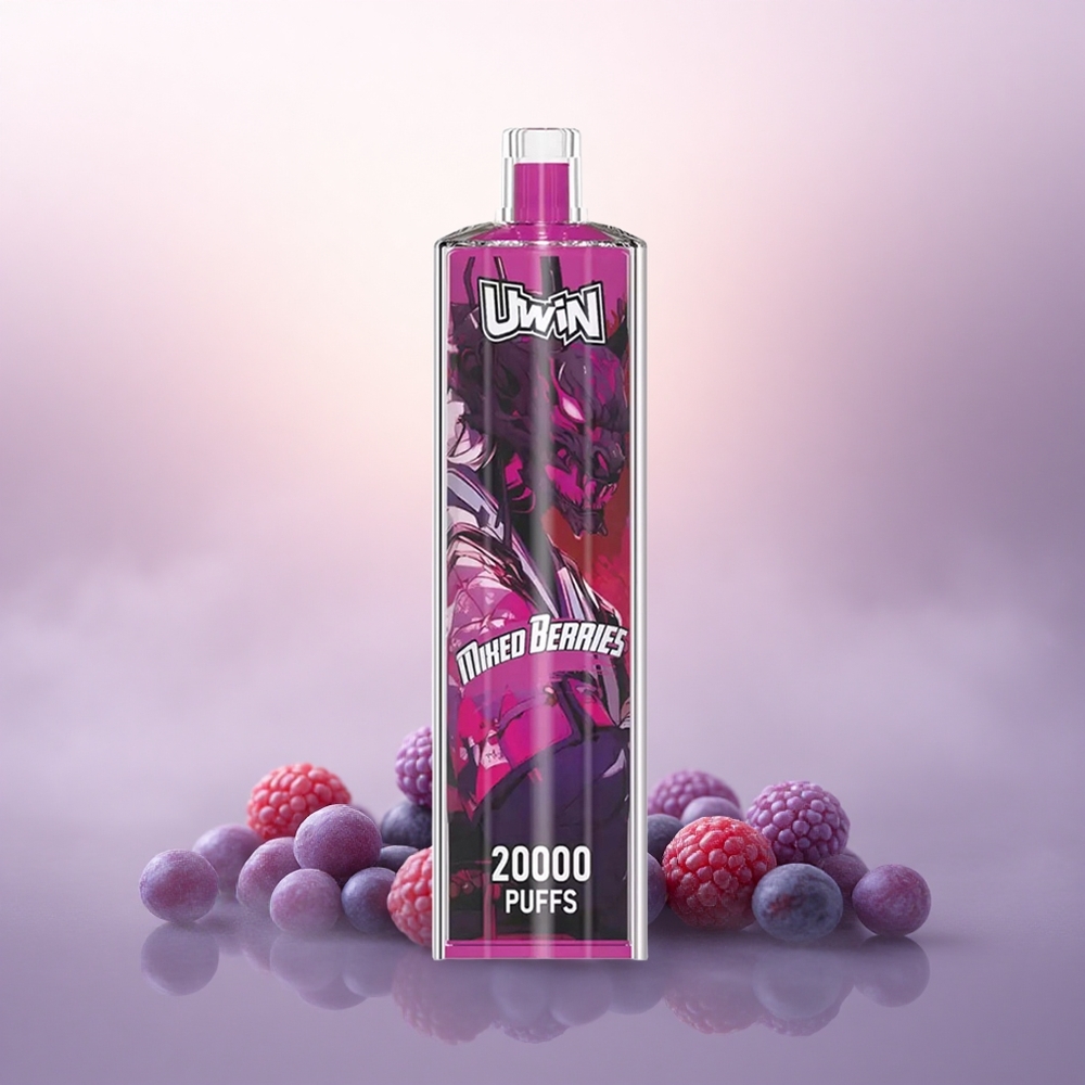 Uwin Shisha Hookah Crystal 20000 Puffs Uwin Shisha Hookah Krystall 20000 Puffs med 0% nikotin og 650 mAh