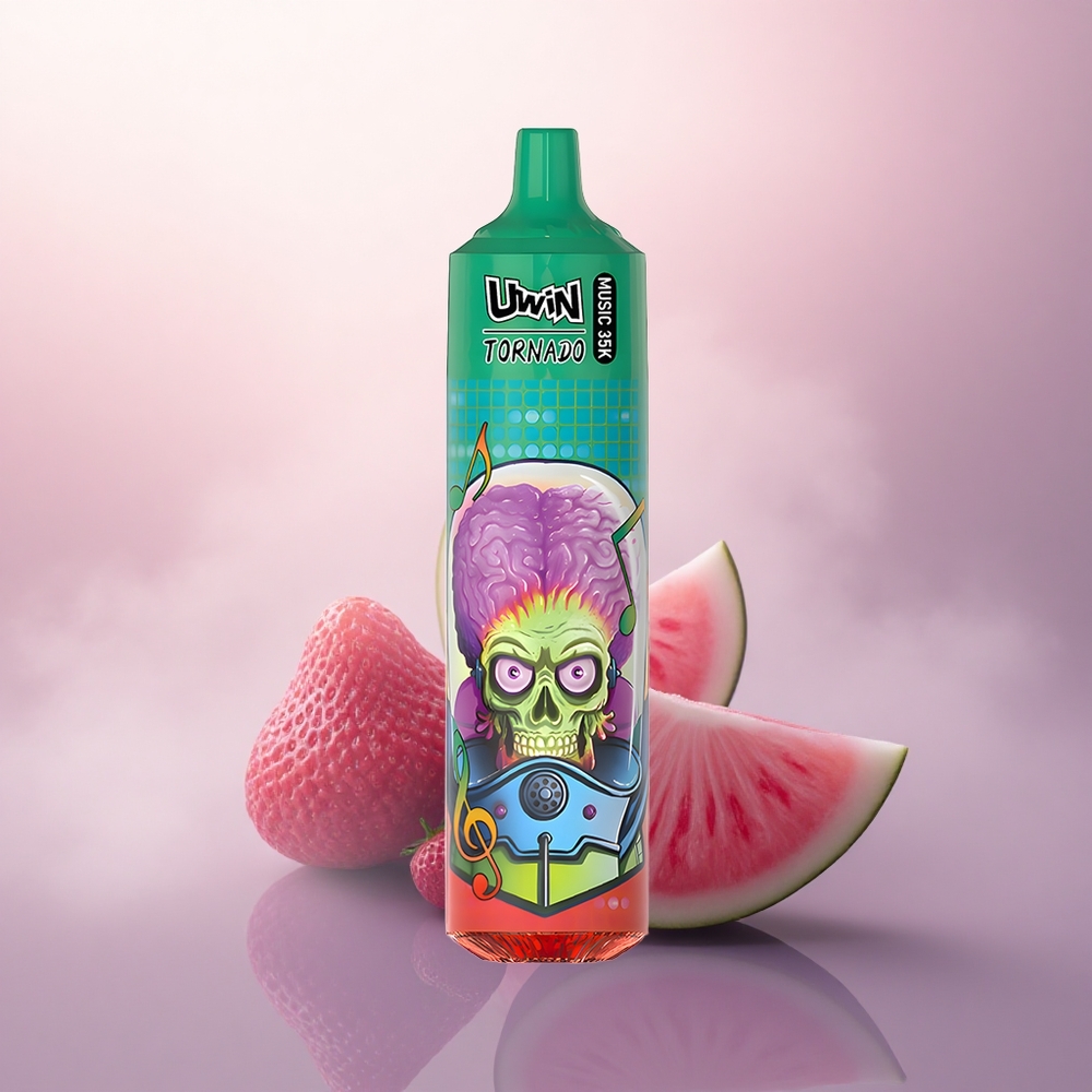 Uwin Tornado 35K Music Puffs Jordbær Vannmelon 600mAh 5% Nikotin
