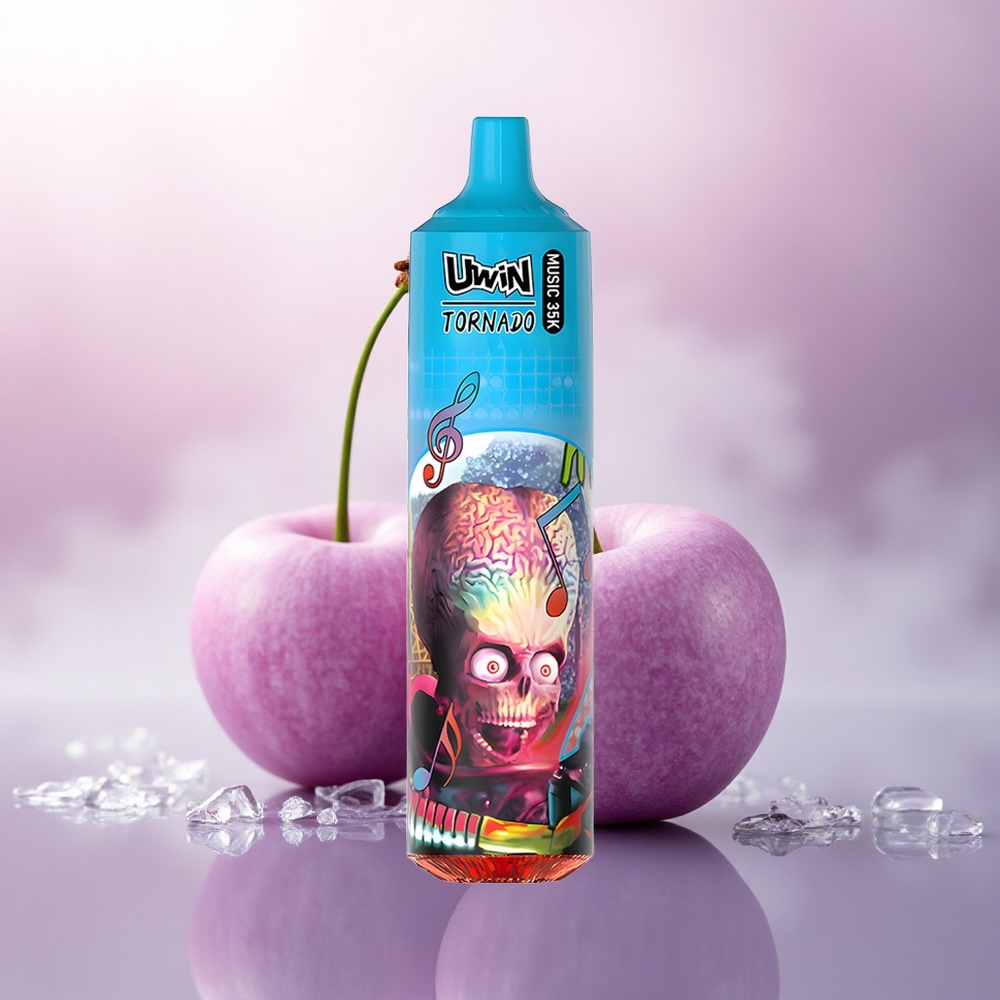 Uwin Tornado 35K Music Puffs Kirsebær Is med 5% nikotin og 600mAh