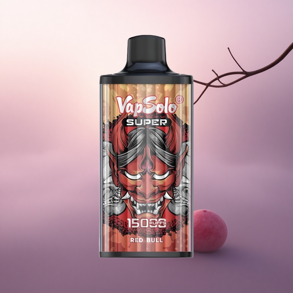 Vapsolo Super 15000 Puffs Rød Okse 40ml 850mAh Mesh
