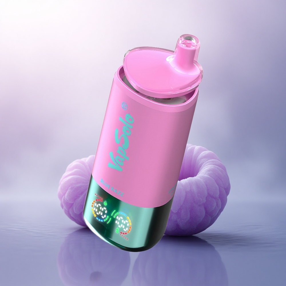 Vapsolo Triple 30000 Puffs Blå Bringebær Type-C 40ml Nikotin 20mg/ml