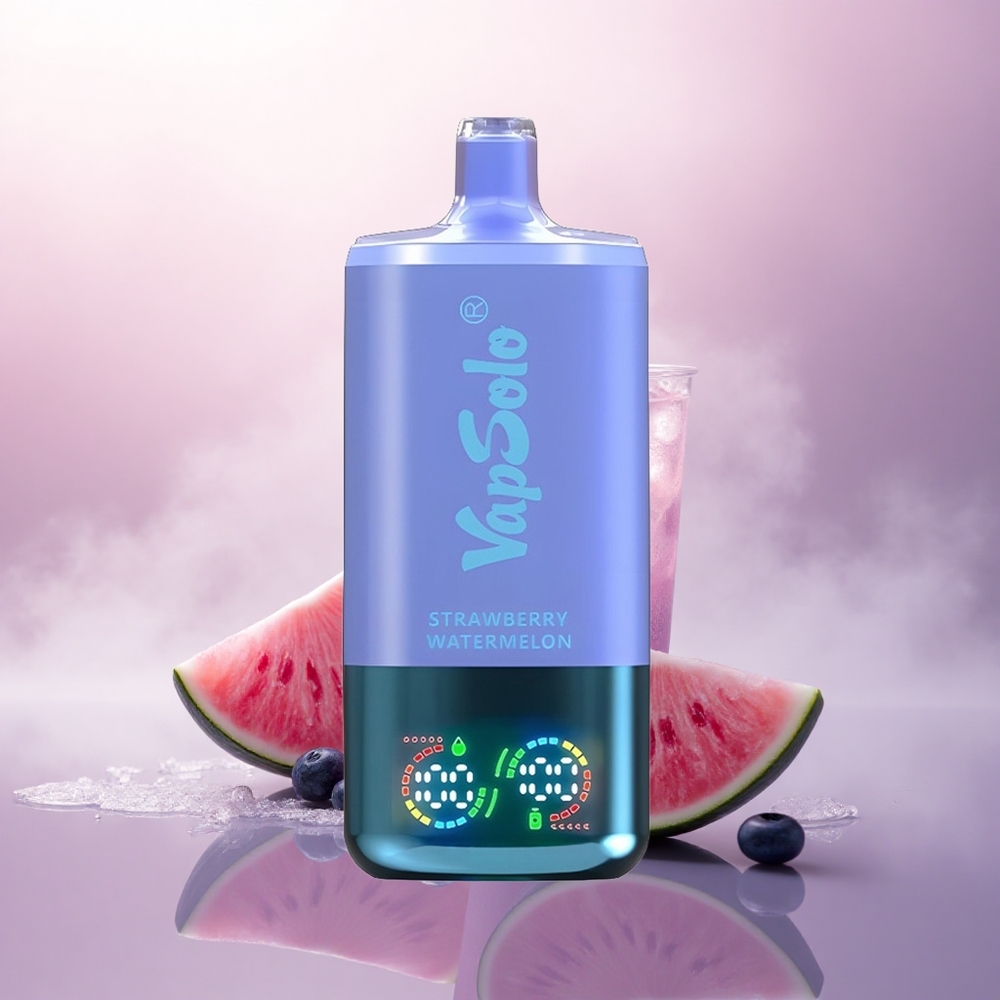 Vapsolo Triple 30000 Puffs Jordbær Vannmelon & Blåbær Is med Type-C lading og 40ml e-væske