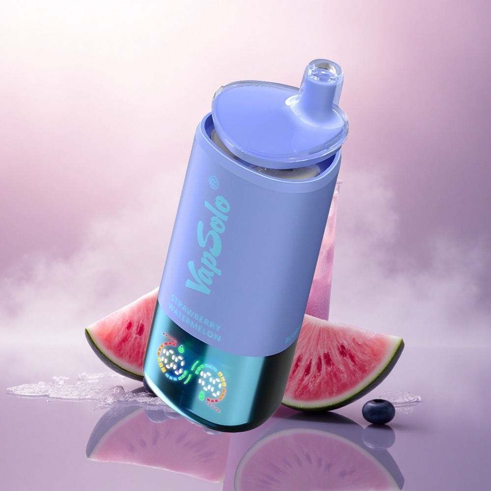 Vapsolo Triple 30000 Puffs Jordbær Vannmelon & Blåbær Is med Type-C lading og 40ml e-væske