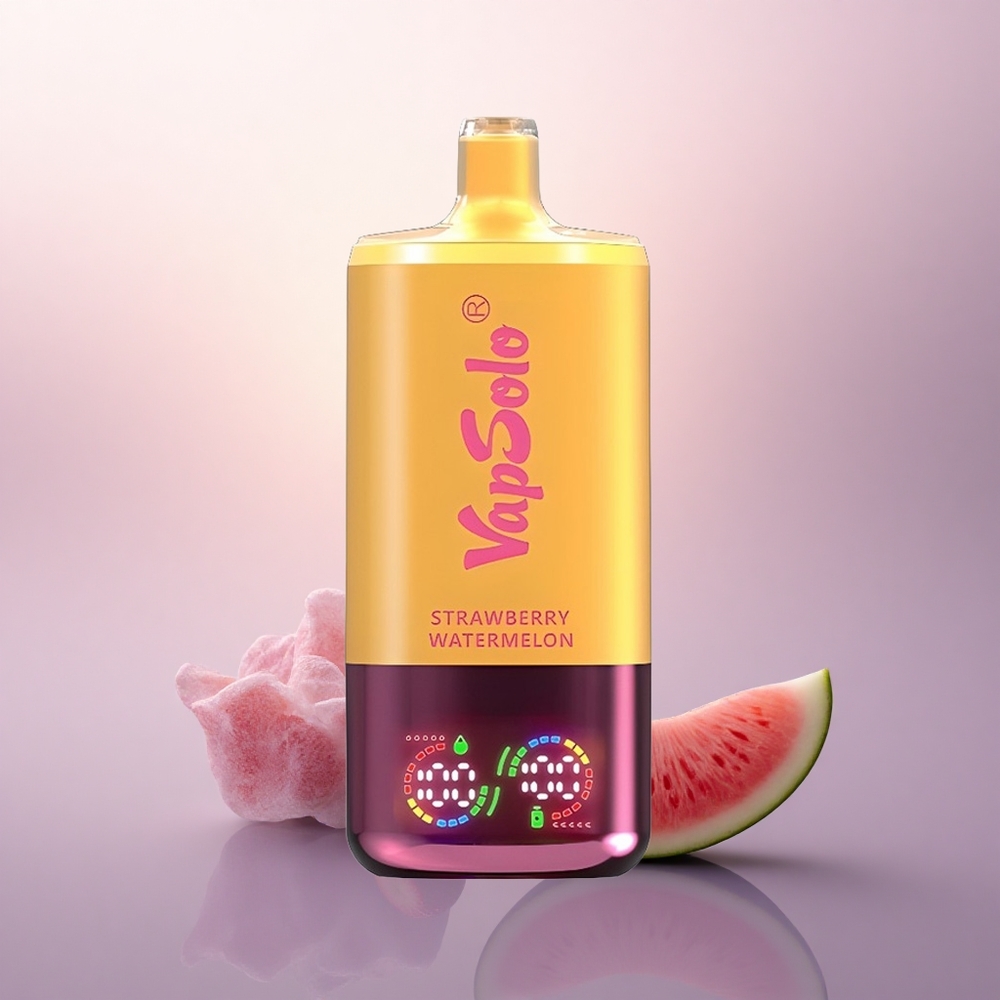 Vapsolo Triple 30000 Puffs Jordbær Vannmelon & Sitrus Fersken 40ml 20 mg/ml Nikotin Type-C