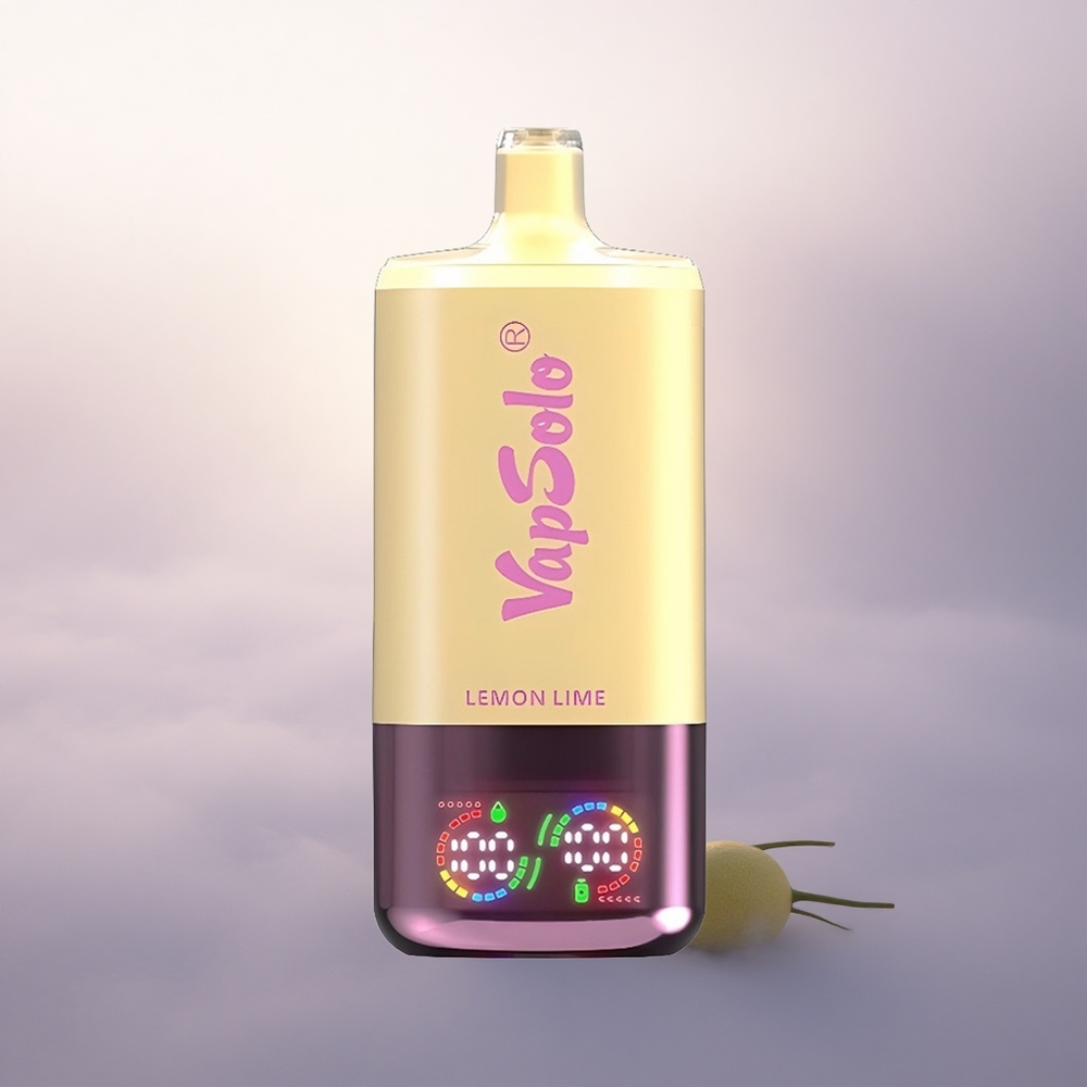 Vapsolo Triple 30000 Puffs Lime og Sitron 40ml Type-C 20mg nikotin