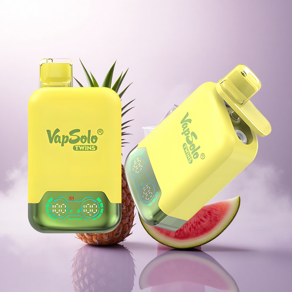 Vapsolo Twins 20000 Puffs Ananas Kokos & Vannmelon Is 40ml 20mg/ml Nikotin Type-C