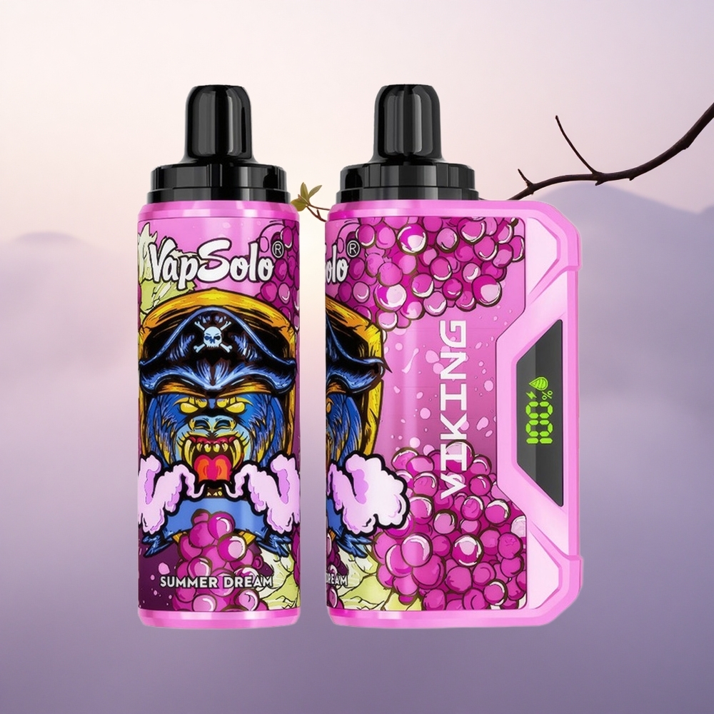 VapSolo VIKING 12000 Puffs Sommerdrøm 22ml Type-C 20mg nikotin
