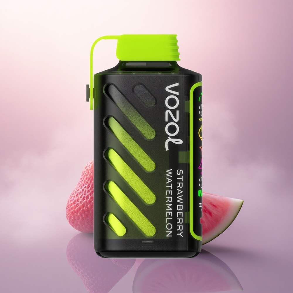 VOZOL Gear Power 20000 Puffs Jordbær Vannmelon Dual Mesh Coil Full Screen Display 20mL 5% Nikotin