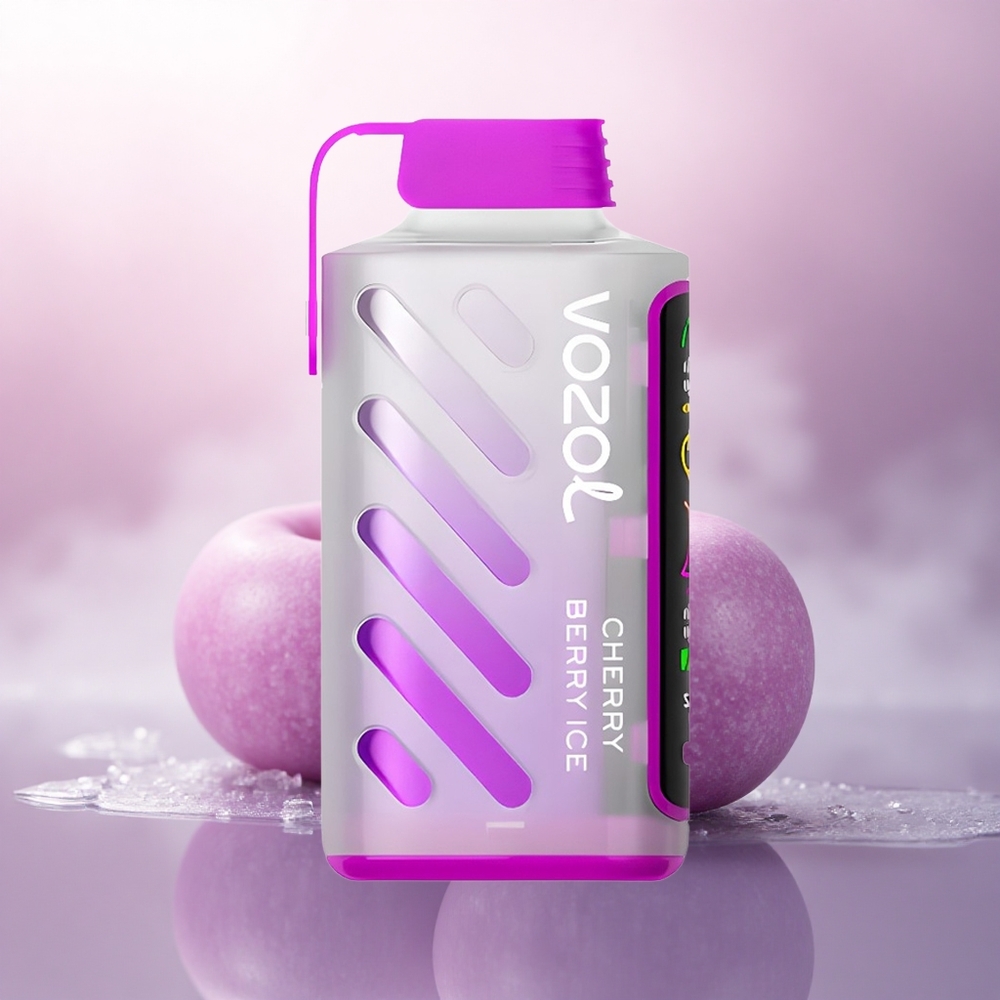 VOZOL Gear Power 20000 Puffs Kirsebær Bær Is med Dual Mesh Coil og 20mL Pre-Fylt E-Væske