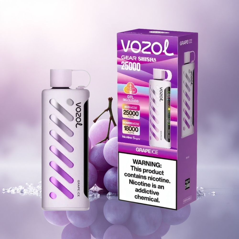 VOZOL Gear Shisha 25000 Puffs Drueis med 5mg/ml nikotin og 1000mAh batteri
