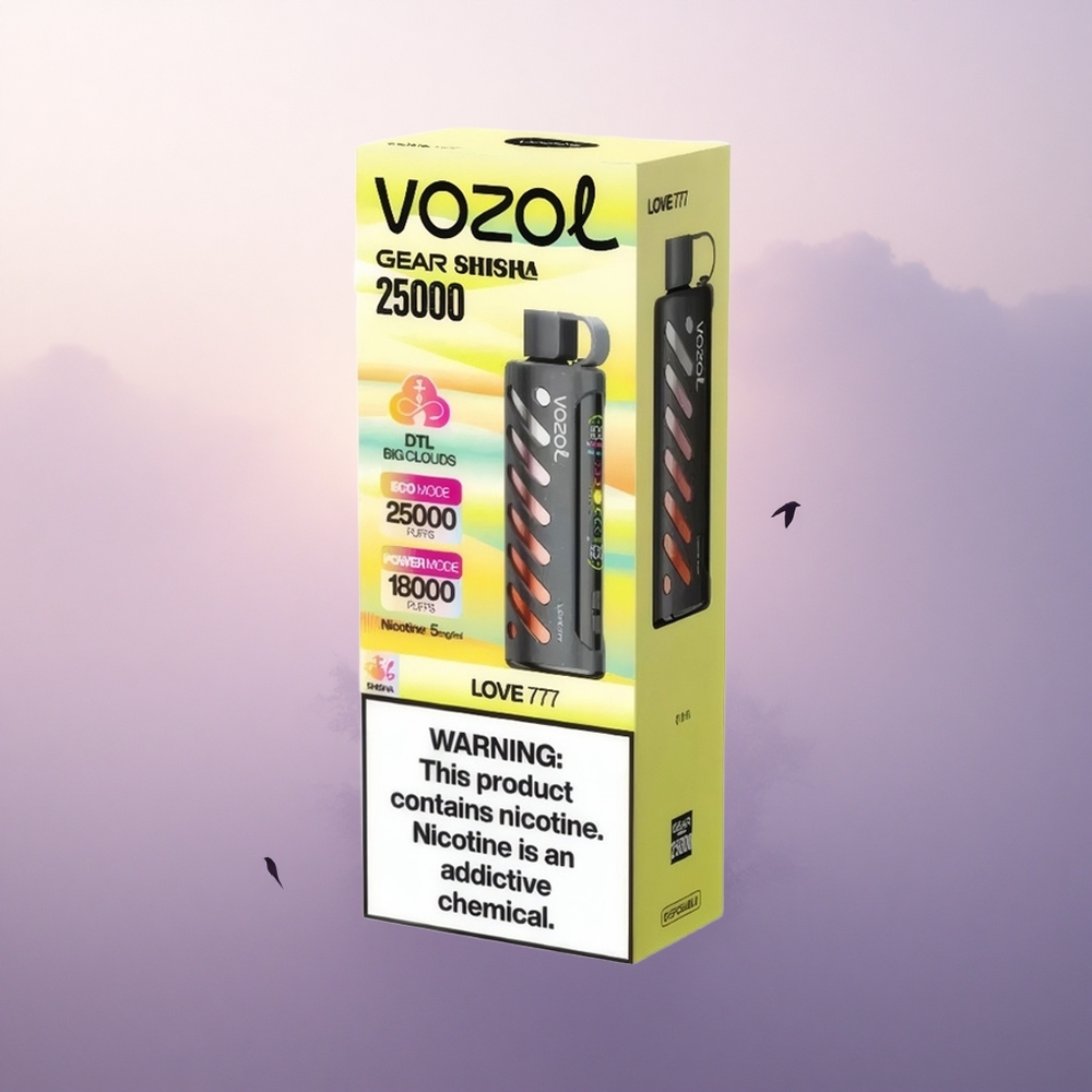 VOZOL Gear Shisha 25000 Puffs Kjærlighet 777 Dual Mesh 1000mAh