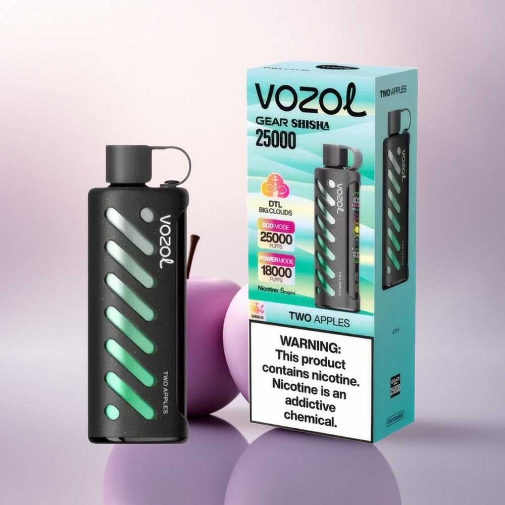 VOZOL Gear Shisha 25000 Puffs To Epler med Dual Mesh og 5mg/ml Nikotin